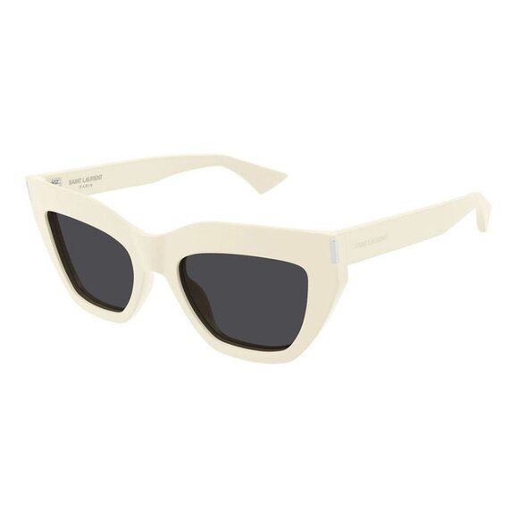 NEW SL759 004 SAINT LAURENT IVORY SUNGLASSES WOMEN EYEWEAR SL 759 004 - Picture 1 of 3